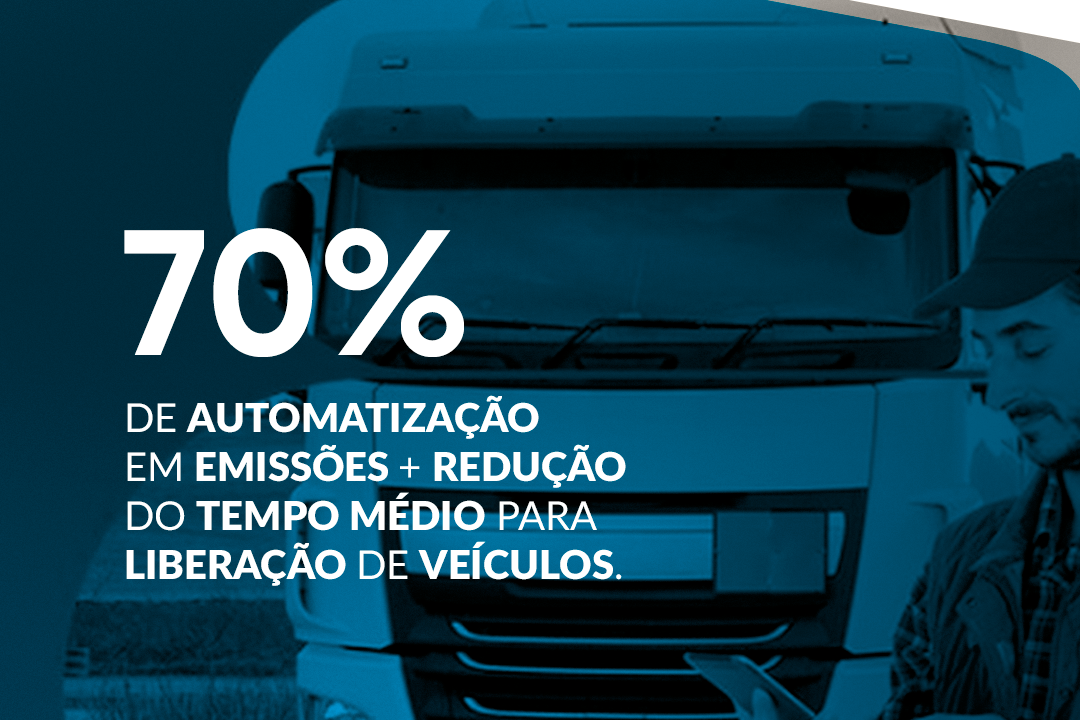FRETO + KMM: 70% de automatização em emissões + redução do tempo médio para liberação de veículos