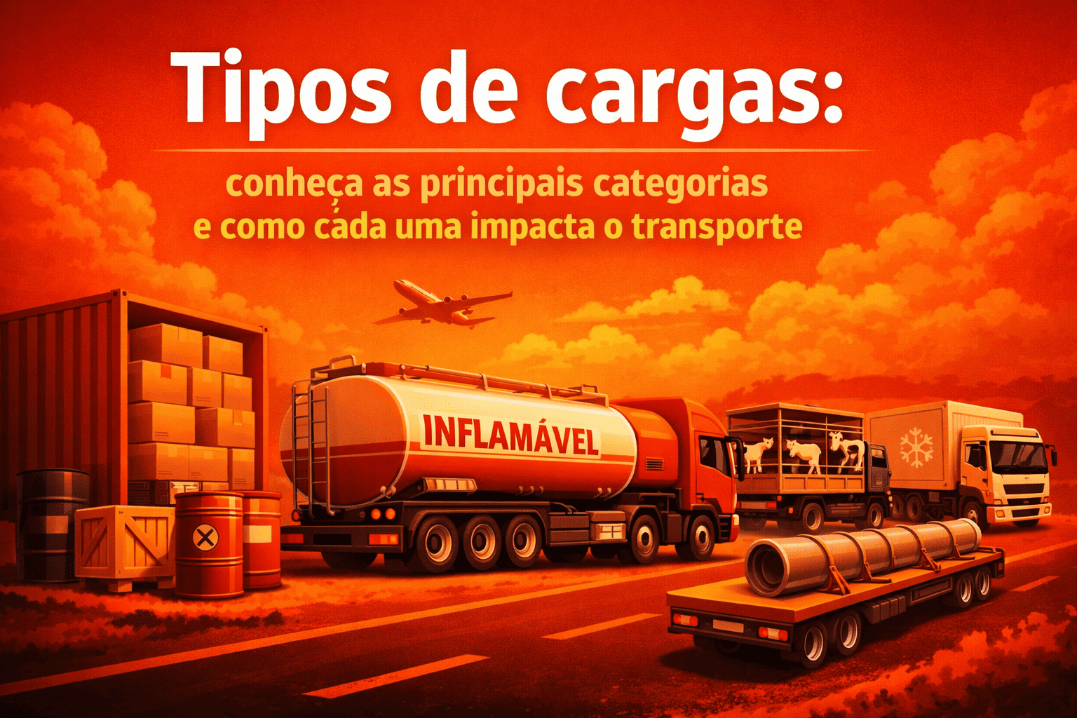 Tipos de cargas: conheça as principais categorias e como cada uma impacta o transporte