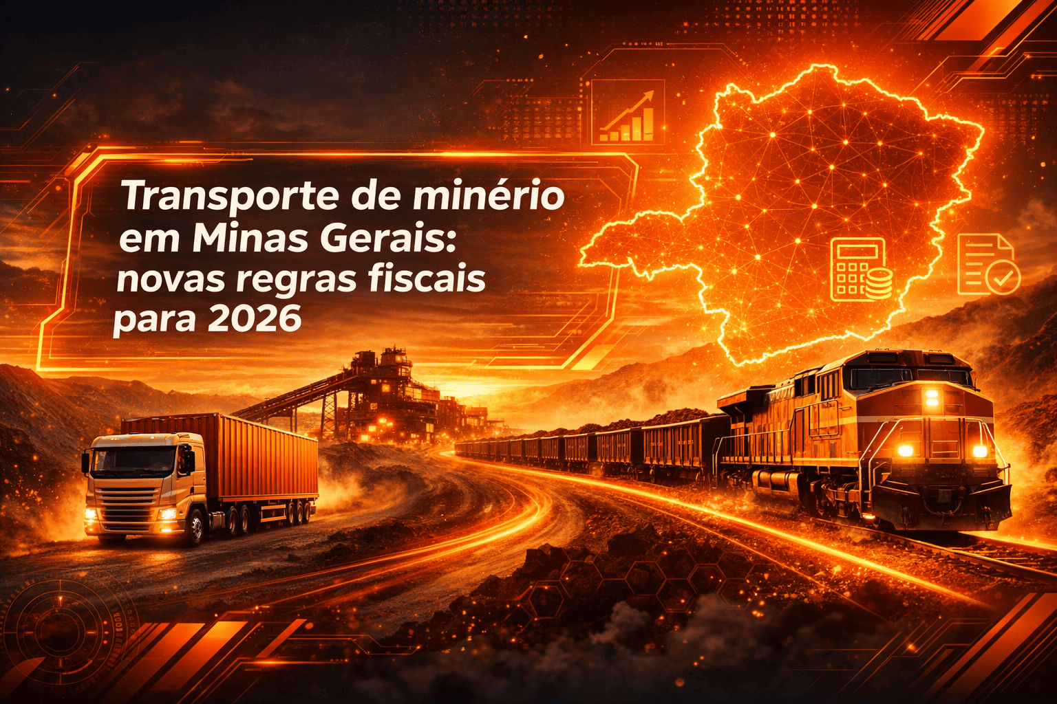 Transporte de minério em Minas Gerais: novas regras fiscais para 2026