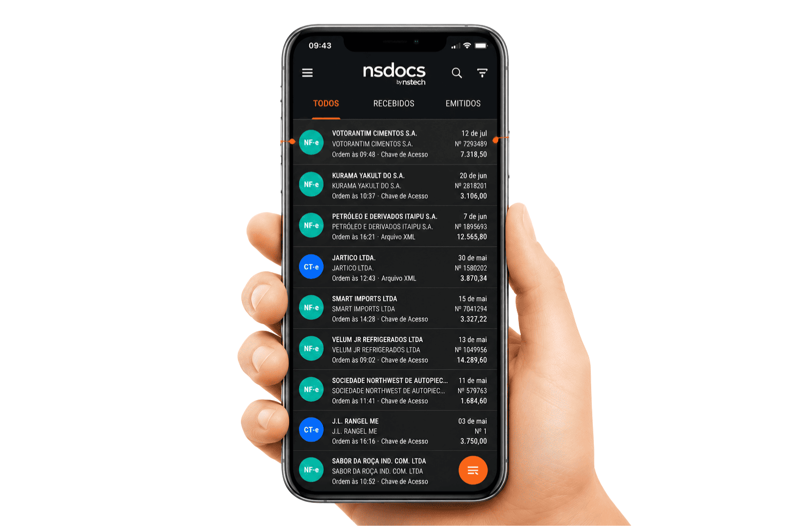 Tela nsdocs mobile