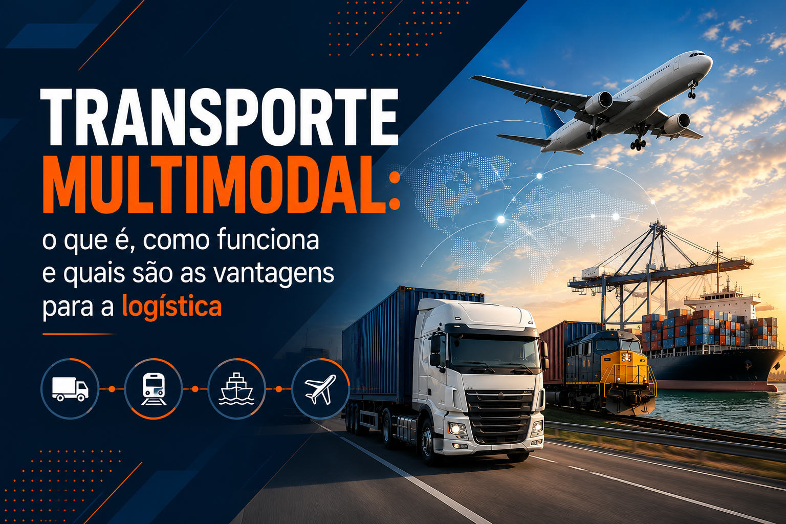 Transporte multimodal: o que é, como funciona e quais são as vantagens para a logística